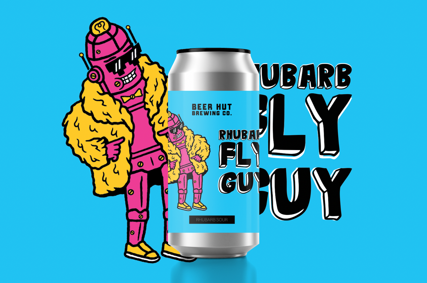 RHUBARB FLY GUY - RHUBARB SOUR - 4.5%ABV